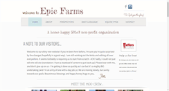 Desktop Screenshot of epicfarms.com
